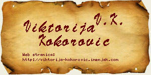 Viktorija Kokorović vizit kartica